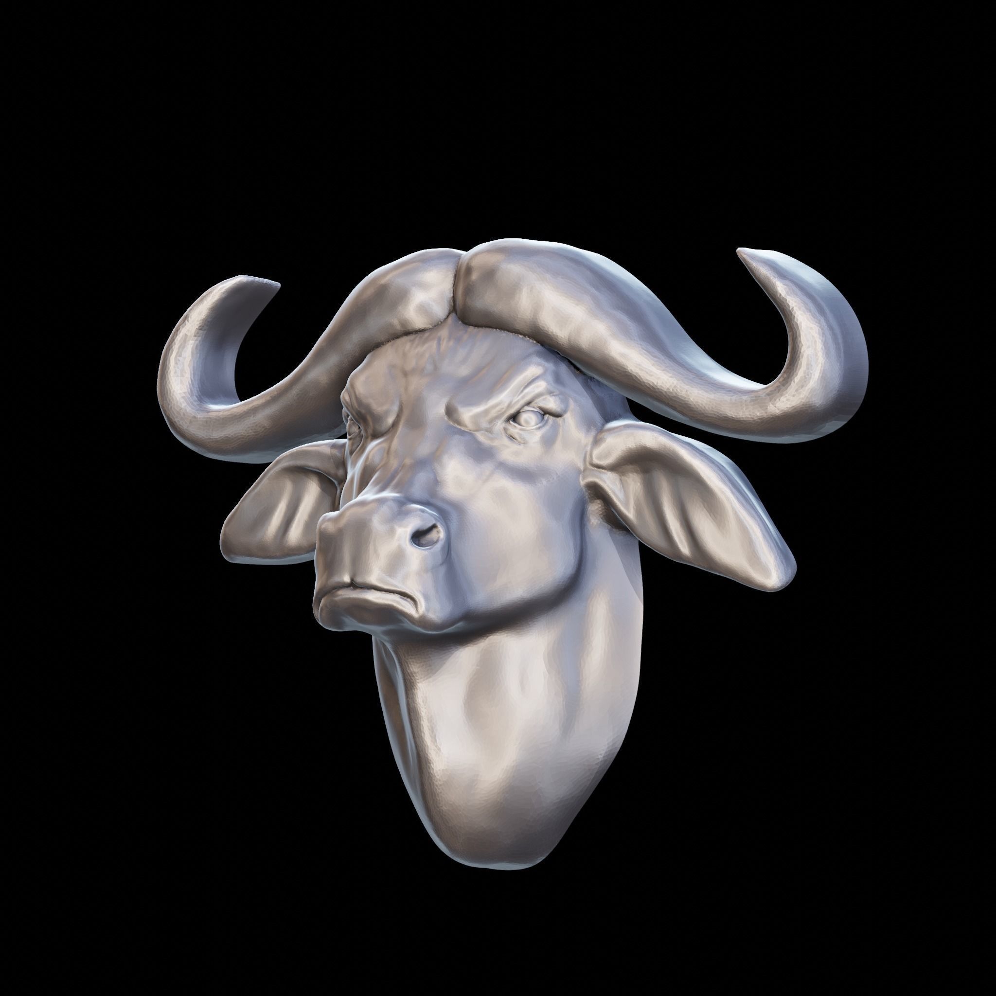 Buffalo decor 3D print model_10