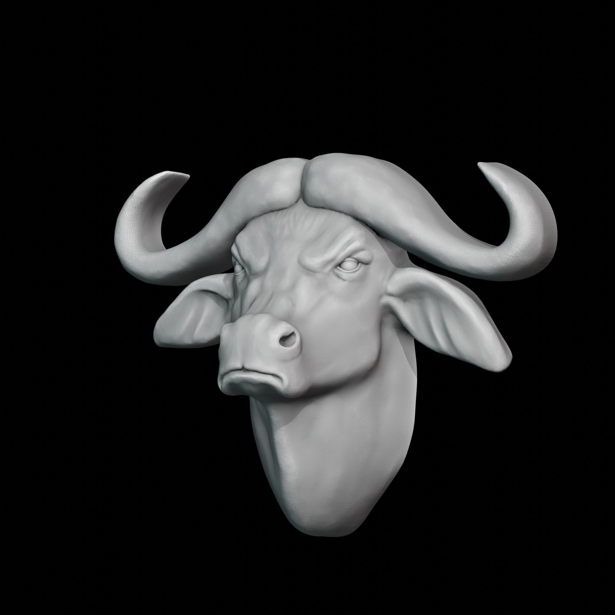 Buffalo decor 3D print model_1