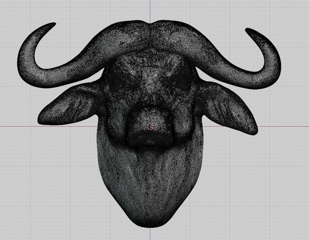 Buffalo decor 3D print model_12