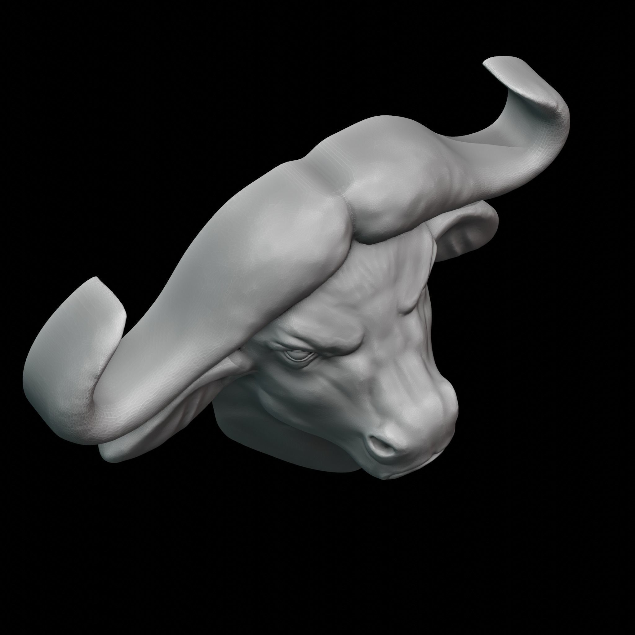 Buffalo decor 3D print model_5