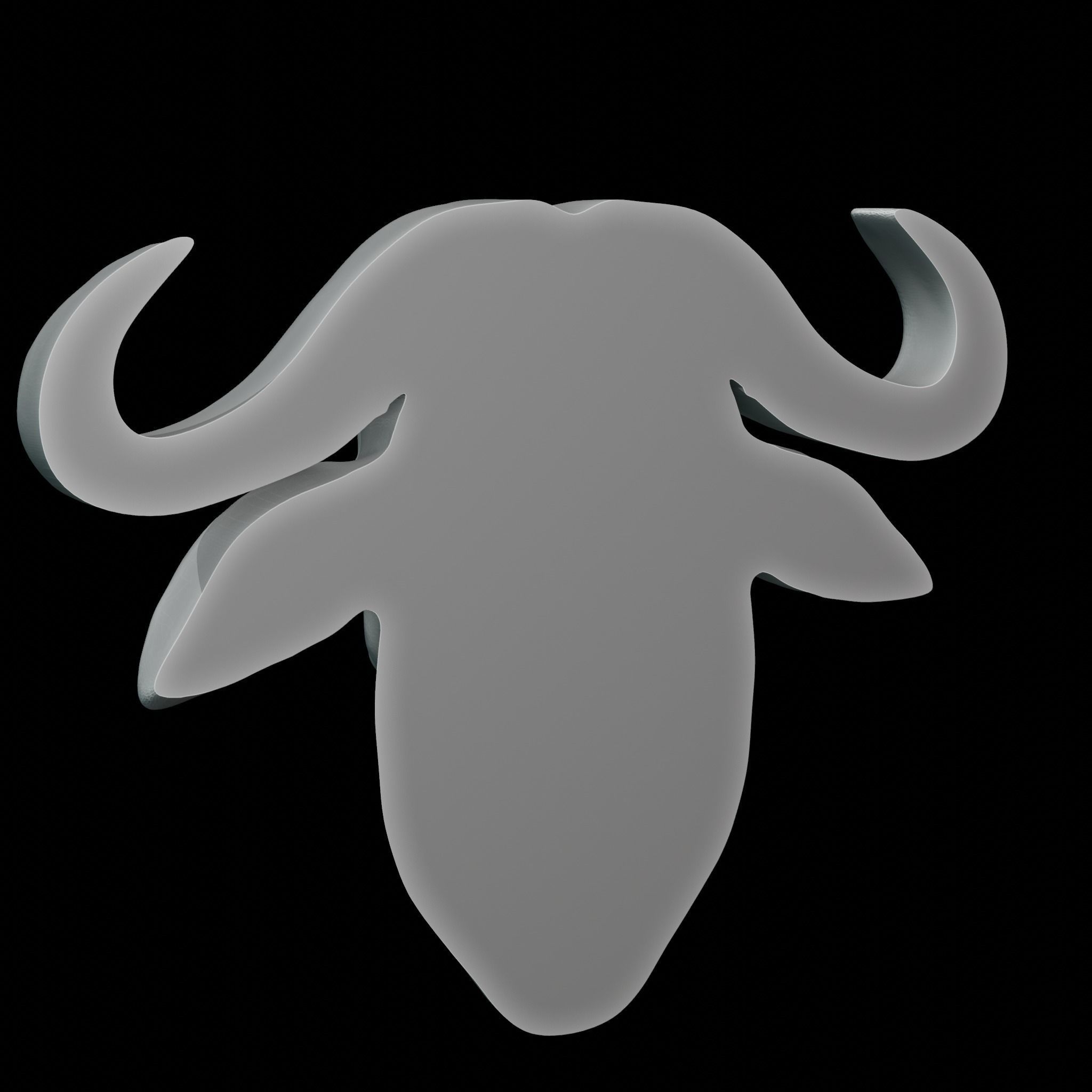 Buffalo decor 3D print model_4