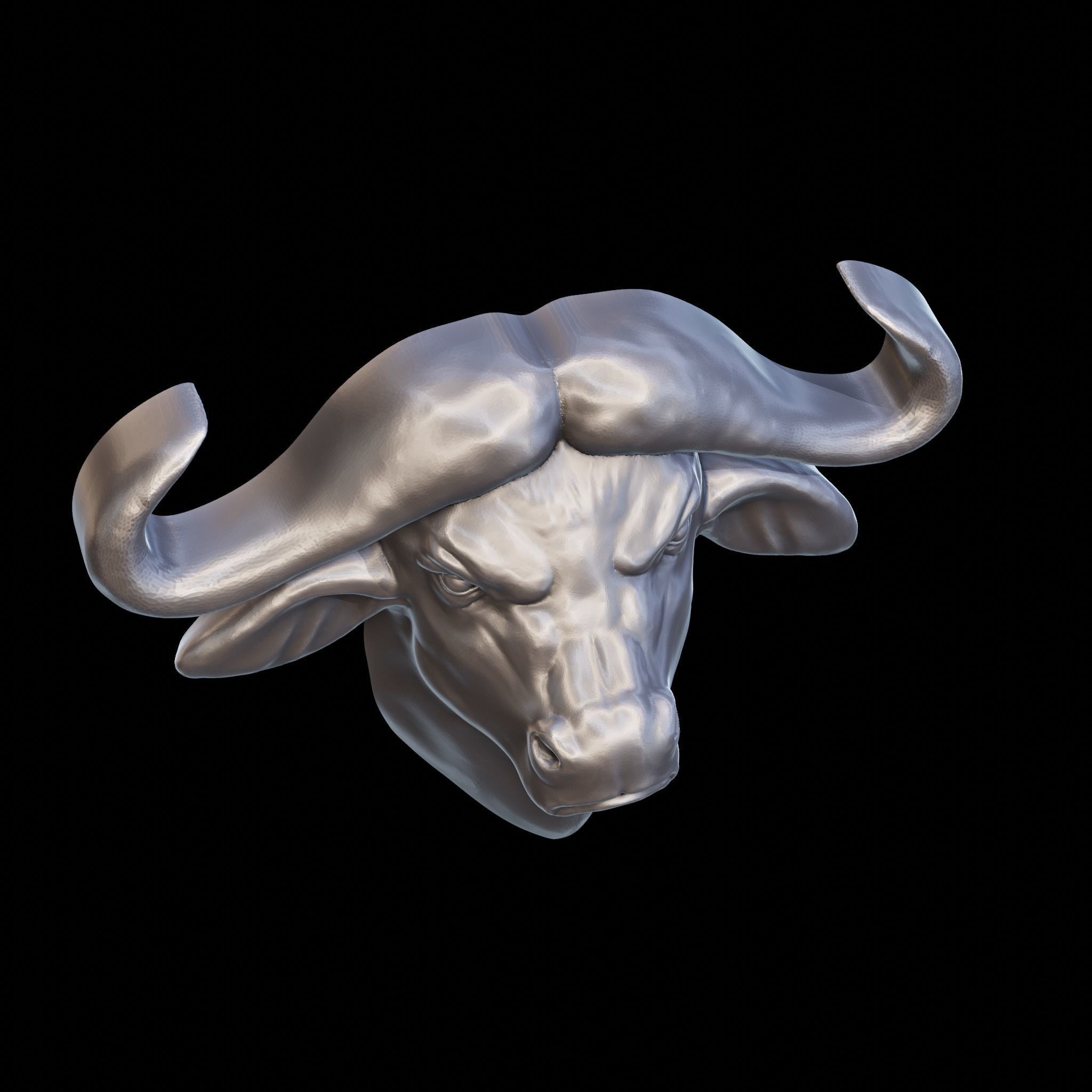 Buffalo decor 3D print model_11