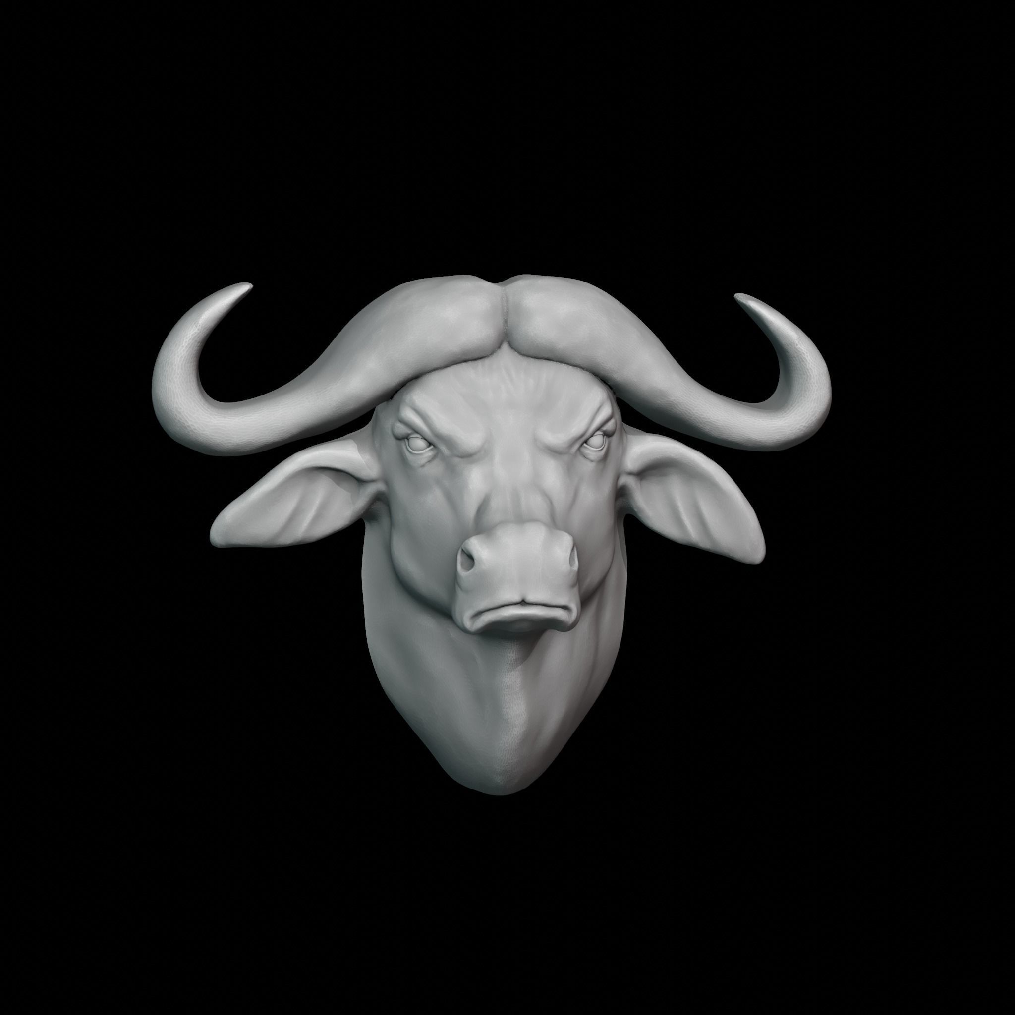 Buffalo decor 3D print model_6