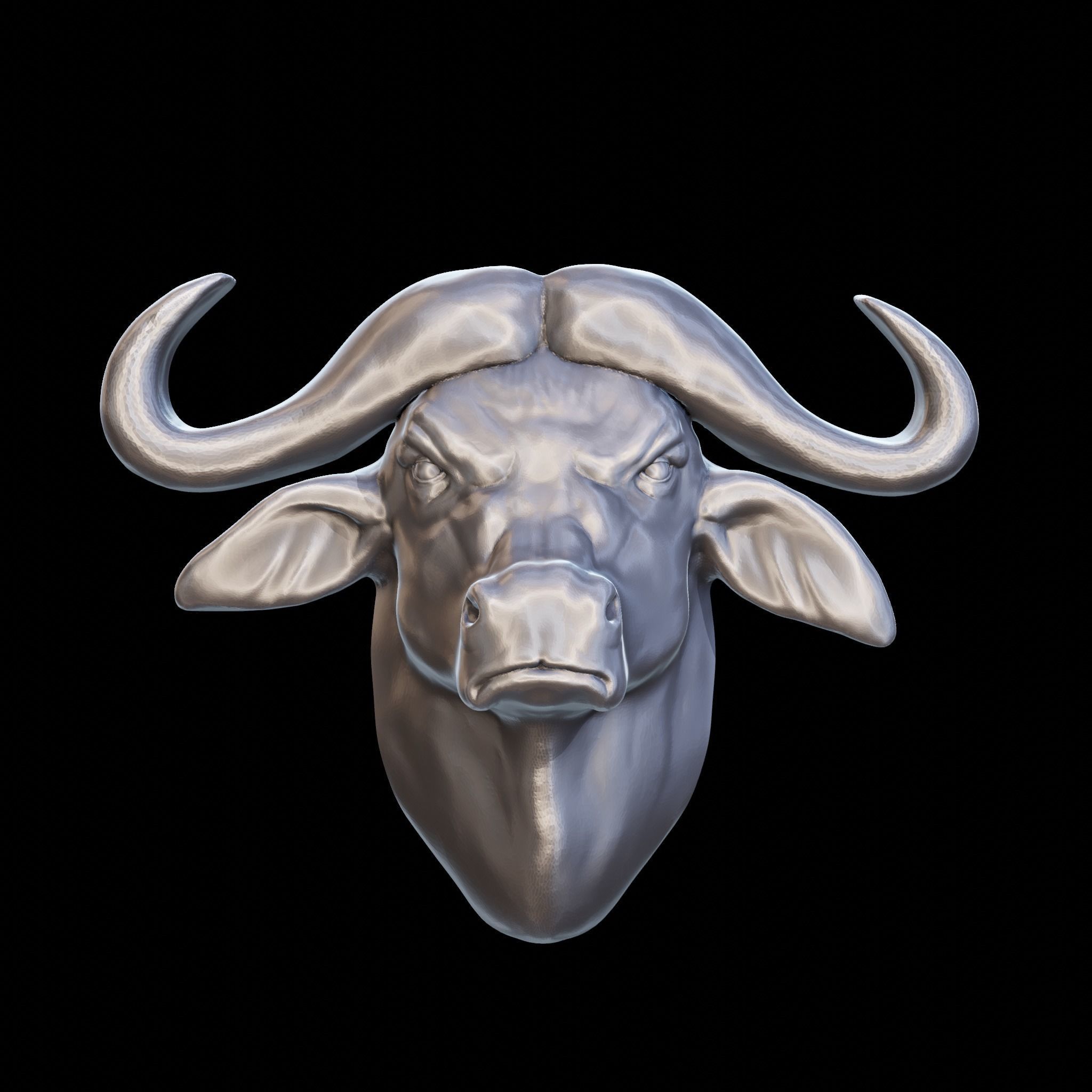 Buffalo decor 3D print model_9