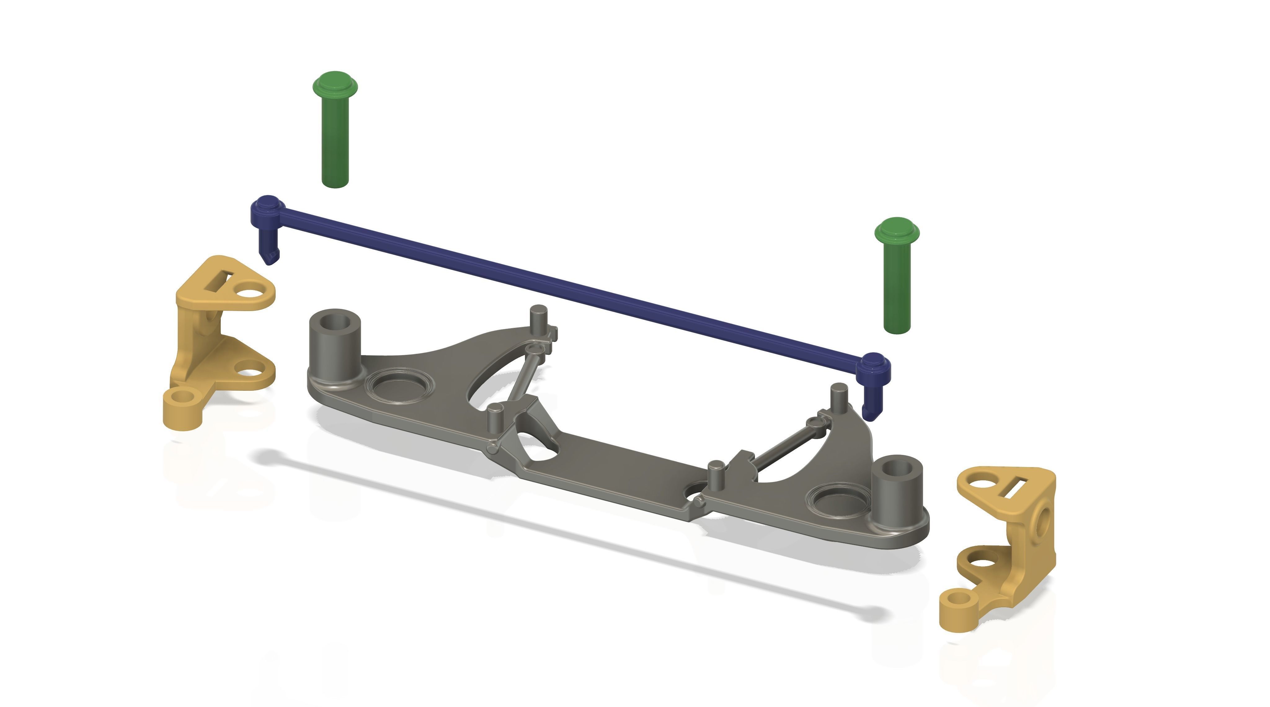 3d printable suspension and steering for 62 Impala SS Hardtop 3D print model_1