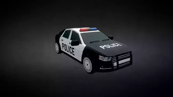Police Vehicle Low-Poly