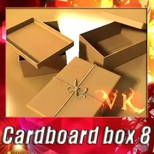 Photorealistic Cardboard Box