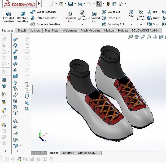 TRAIL RUNNING TRAINER SHOES SNEAKER FOOTBALL SOCCER Free 3D model_9