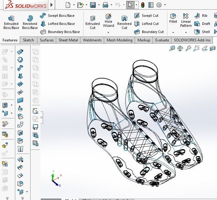 TRAIL RUNNING TRAINER SHOES SNEAKER FOOTBALL SOCCER Free 3D model_11