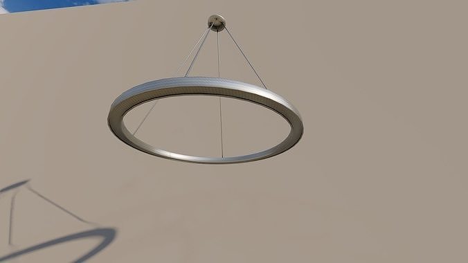 lustre circle hanging from ceiling Free low-poly 3D model