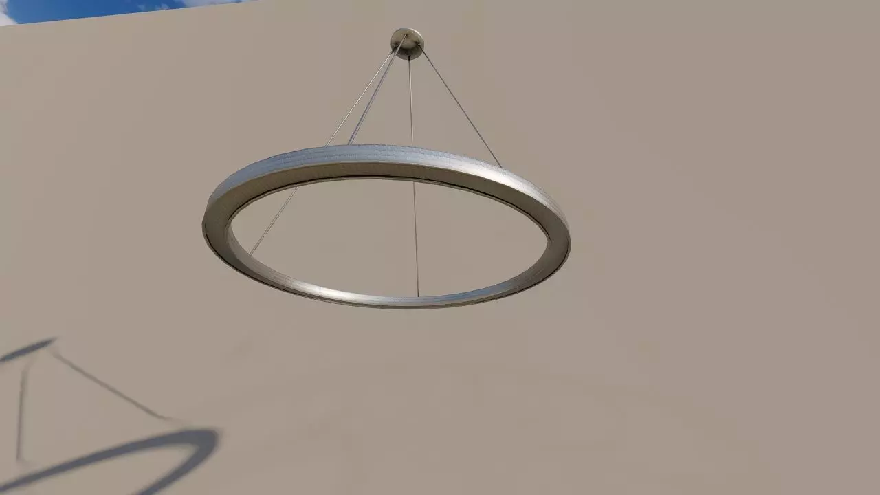 lustre circle hanging from ceiling Free low-poly 3D model