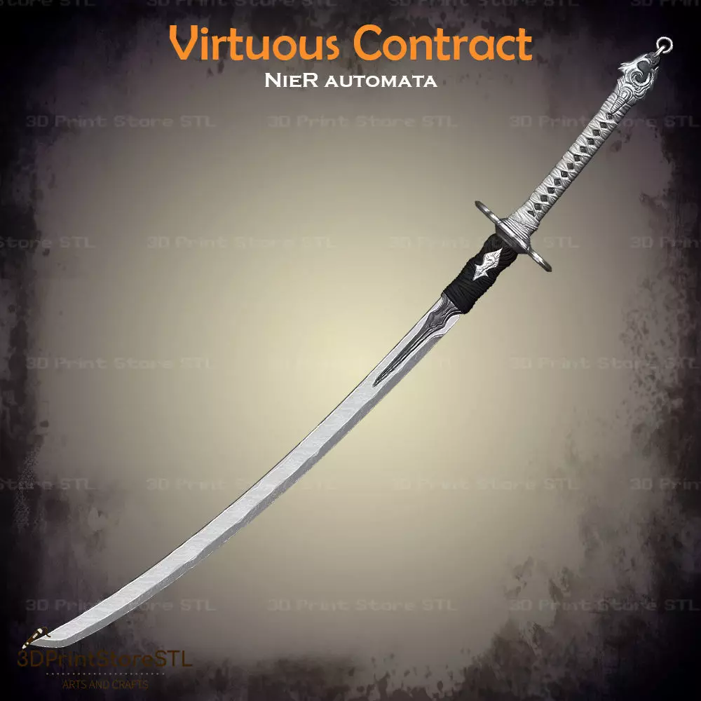 Virtuous Contract Sword From Nier Reincarnationr - Fan Art 3D print model_0