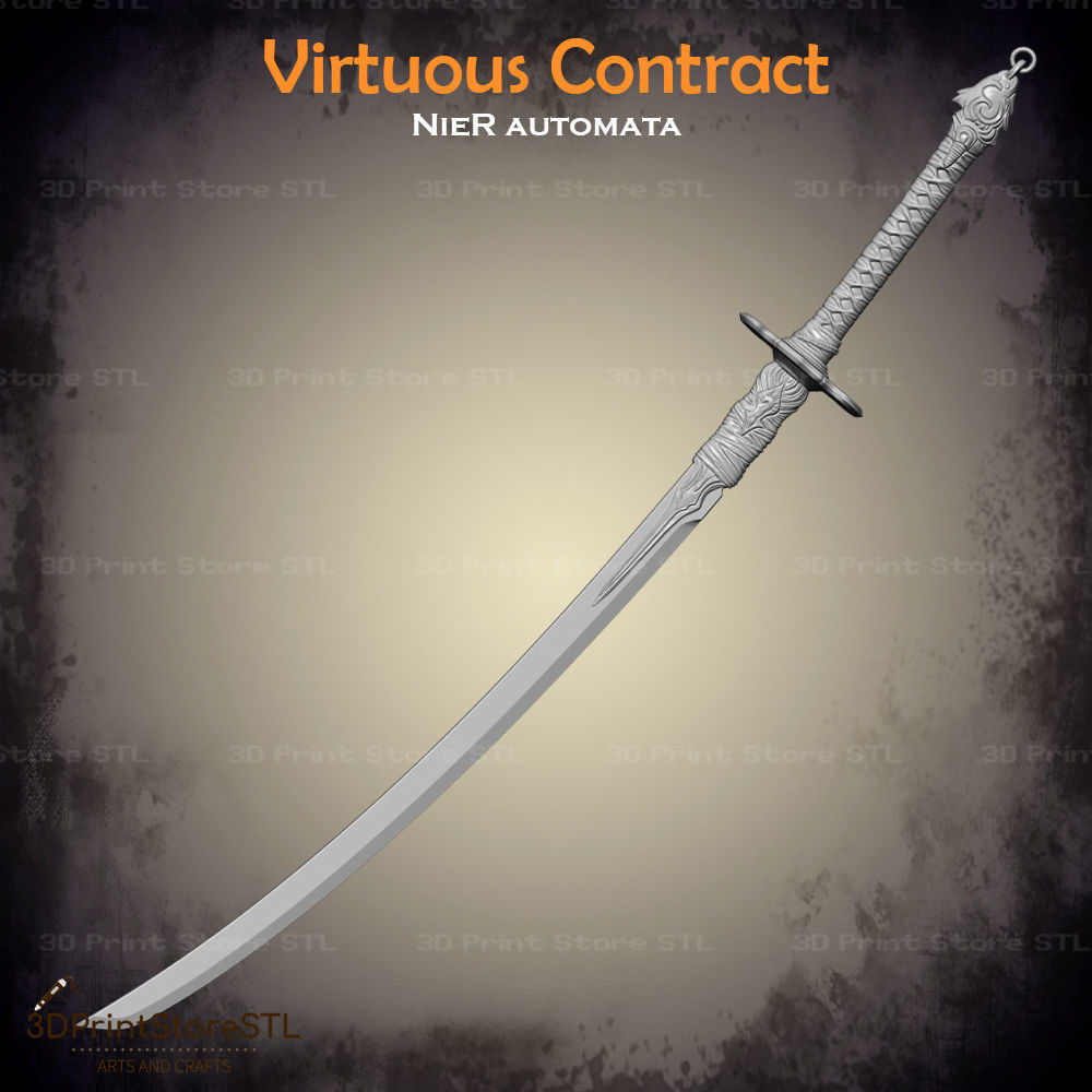 Virtuous Contract Sword From Nier Reincarnationr - Fan Art 3D print model_2