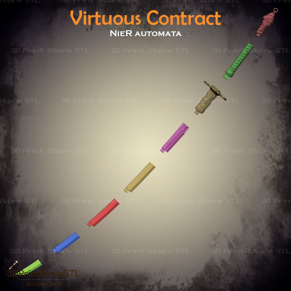 Virtuous Contract Sword From Nier Reincarnationr - Fan Art 3D print model_3