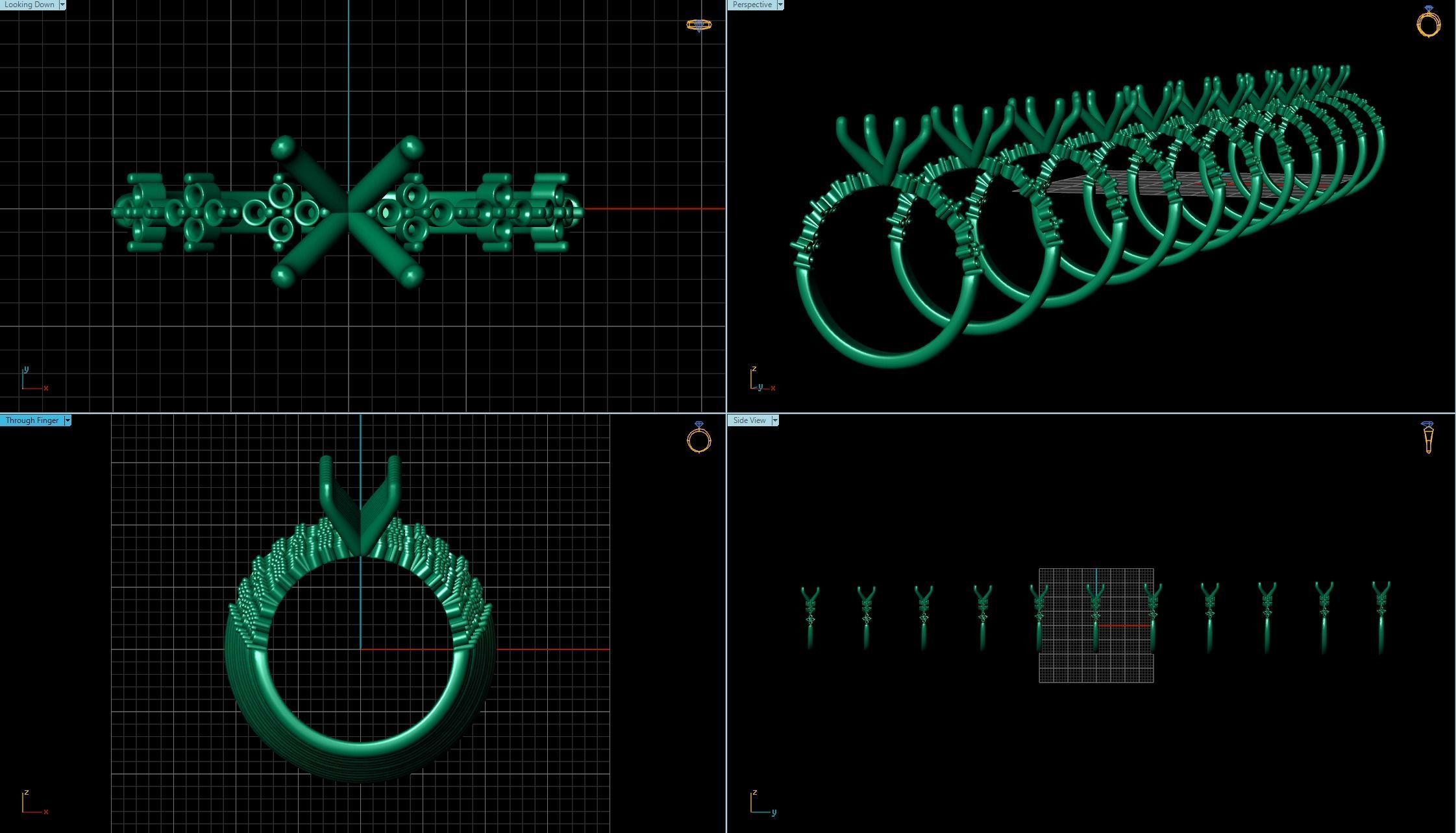 Tiffany-Style Solitaire Round Engagement 3D print model_9