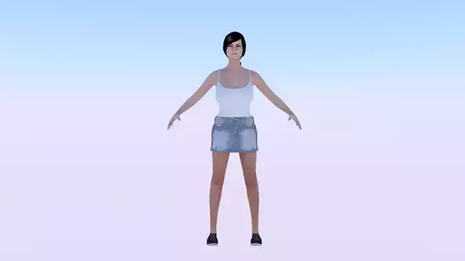 Woman in Casual Clothes 03