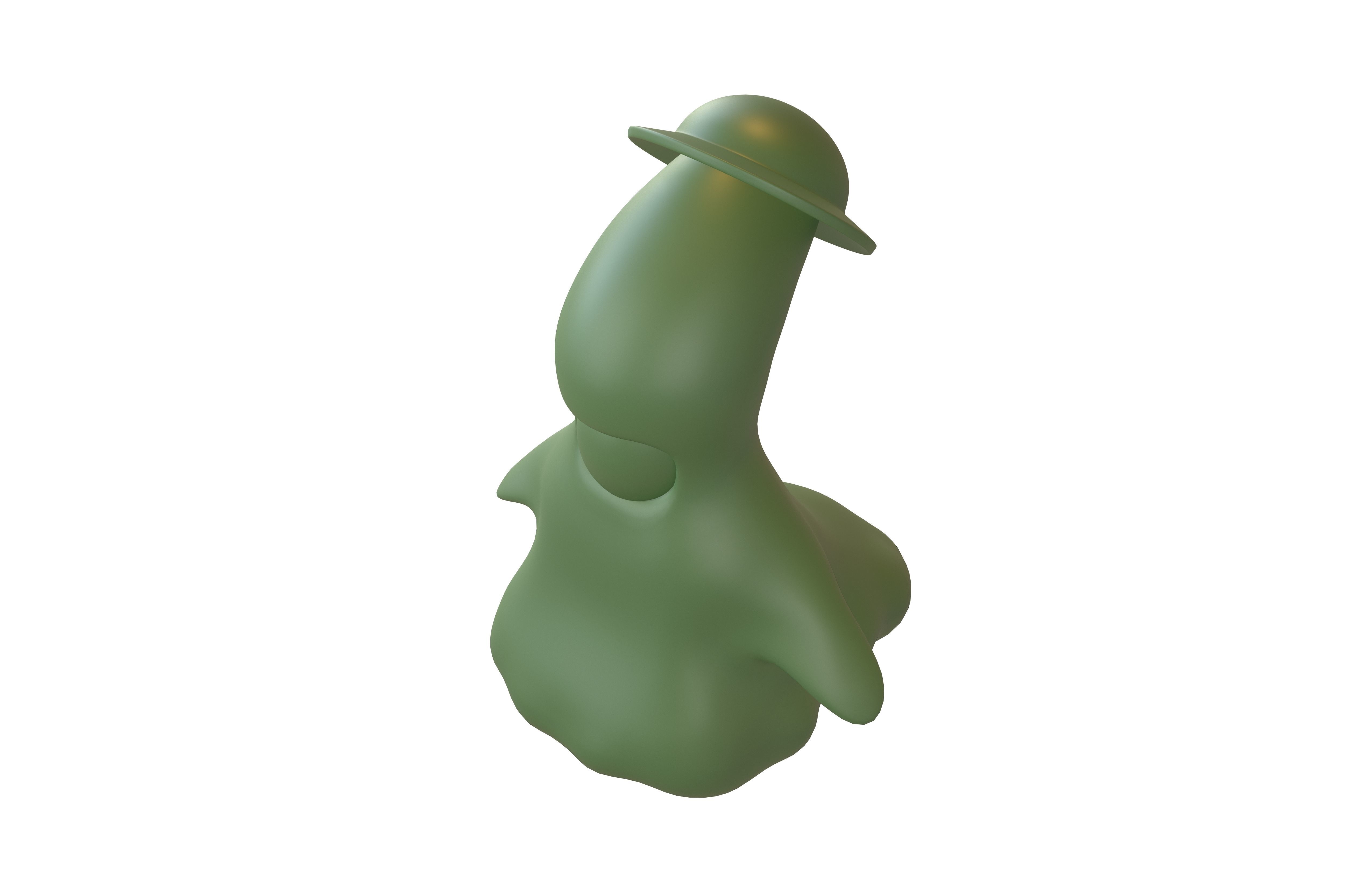 Slime OI v1 0005 Green Army Ver 2 Low-poly 3D model_2