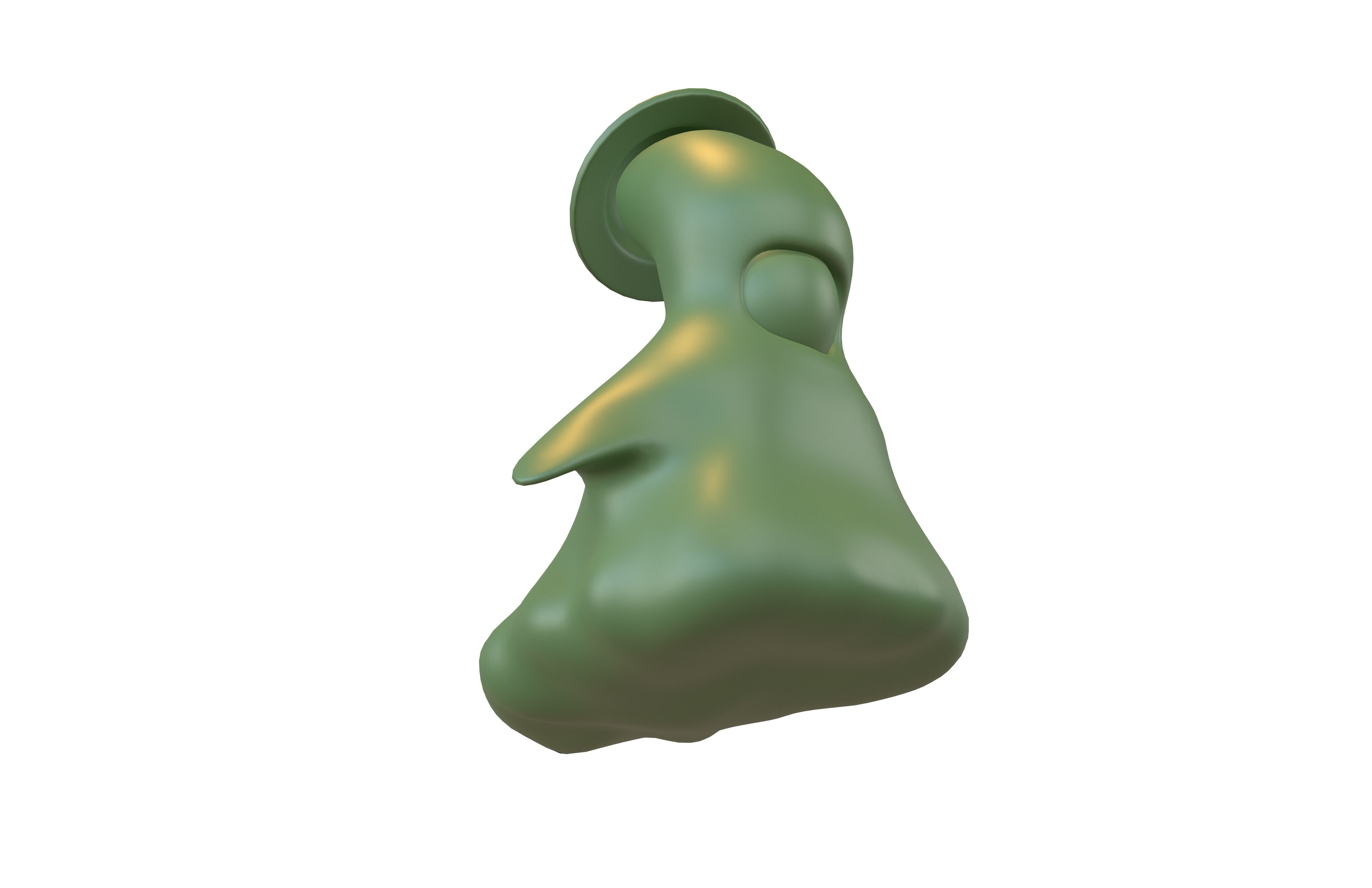 Slime OI v1 0005 Green Army Ver 2 Low-poly 3D model_3
