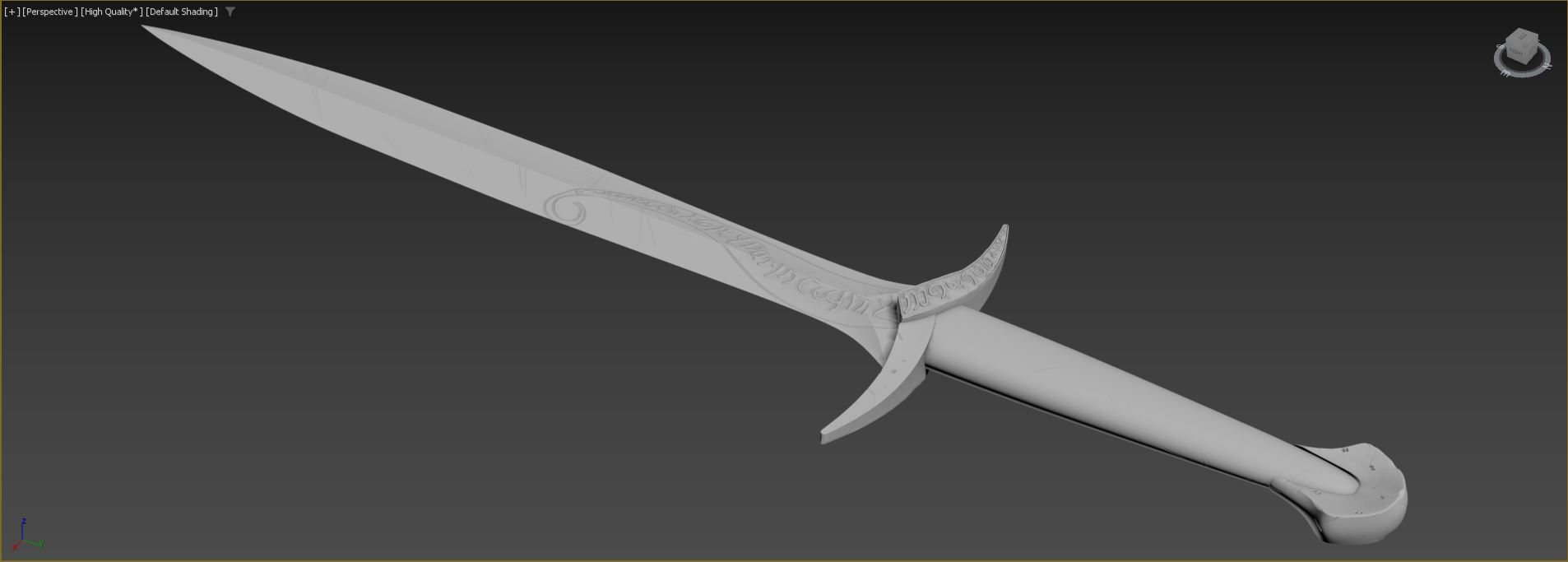 3D Printable Sting Sword From LOTR and Hobbit 3D print model_9