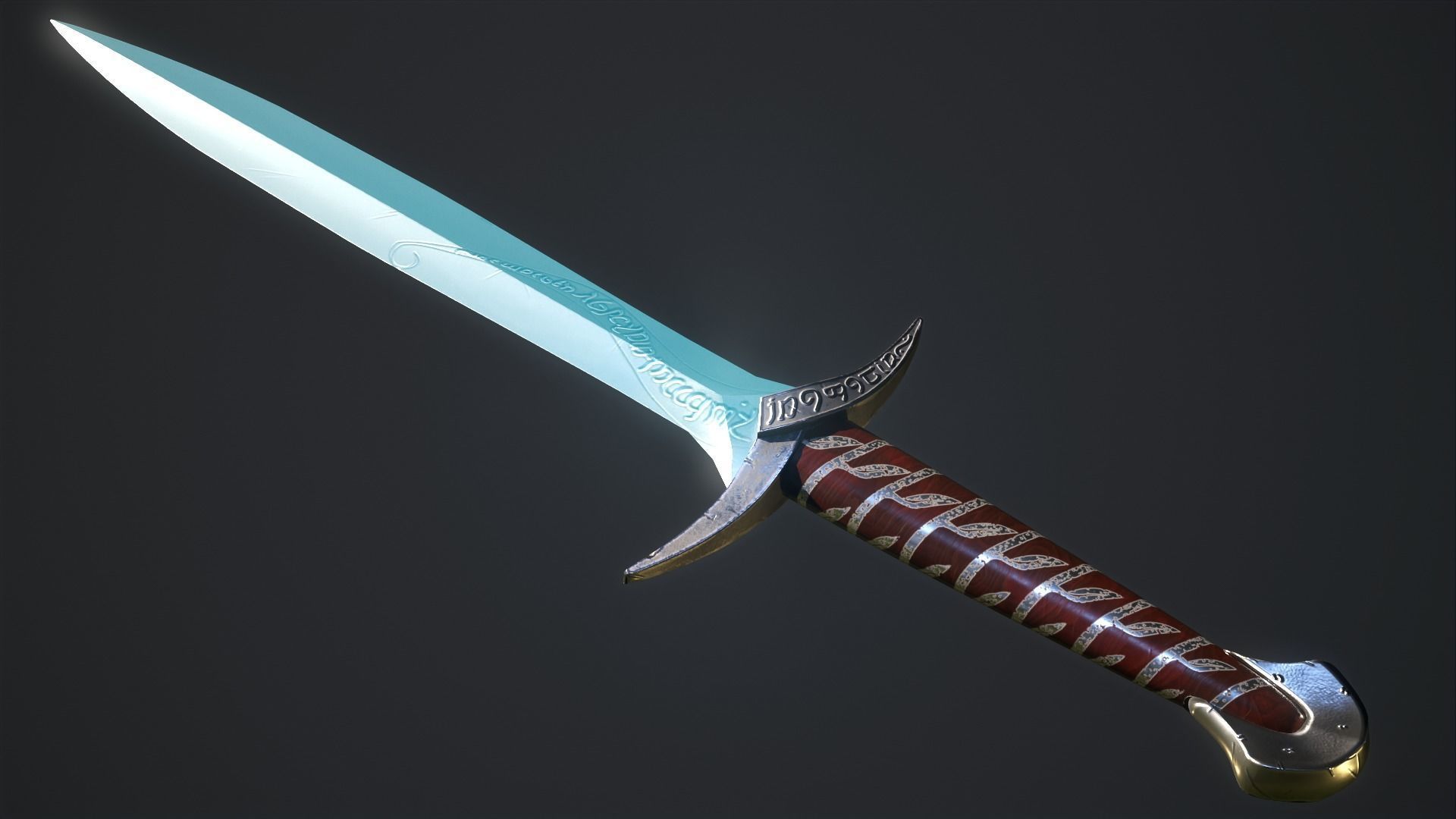 3D Printable Sting Sword From LOTR and Hobbit 3D print model_4