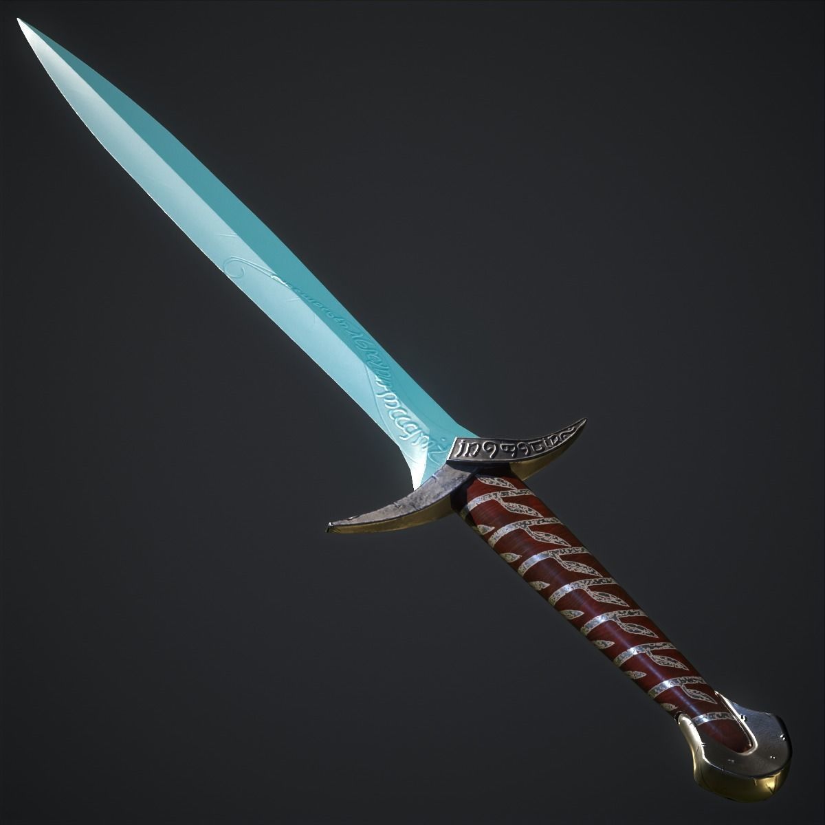 3D Printable Sting Sword From LOTR and Hobbit 3D print model_8