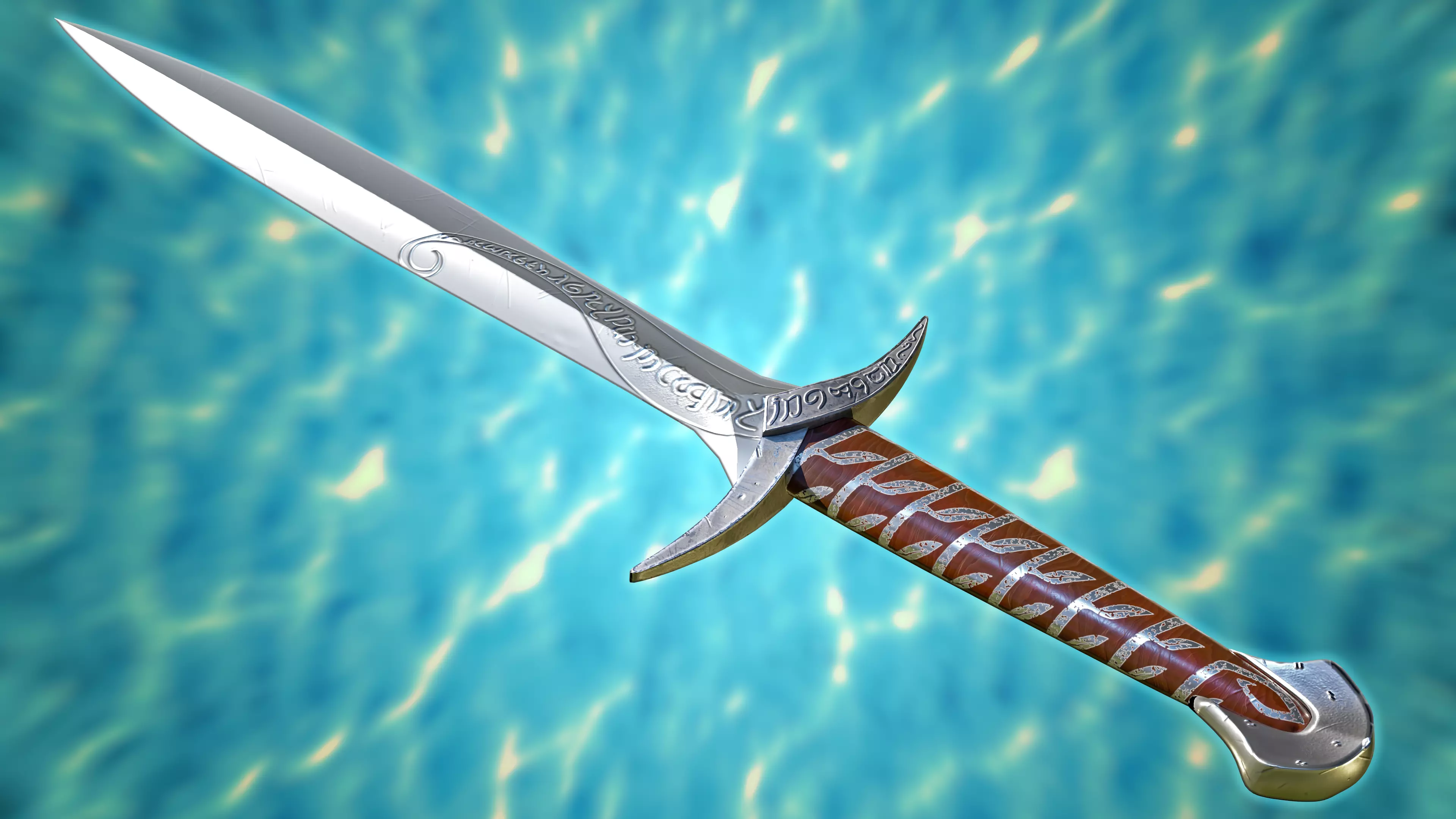 3D Printable Sting Sword From LOTR and Hobbit 3D print model_0