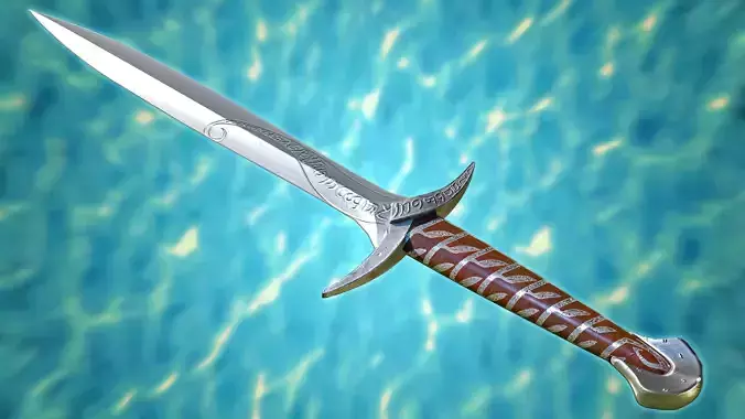 3D Printable Sting Sword From LOTR and Hobbit 3D print model