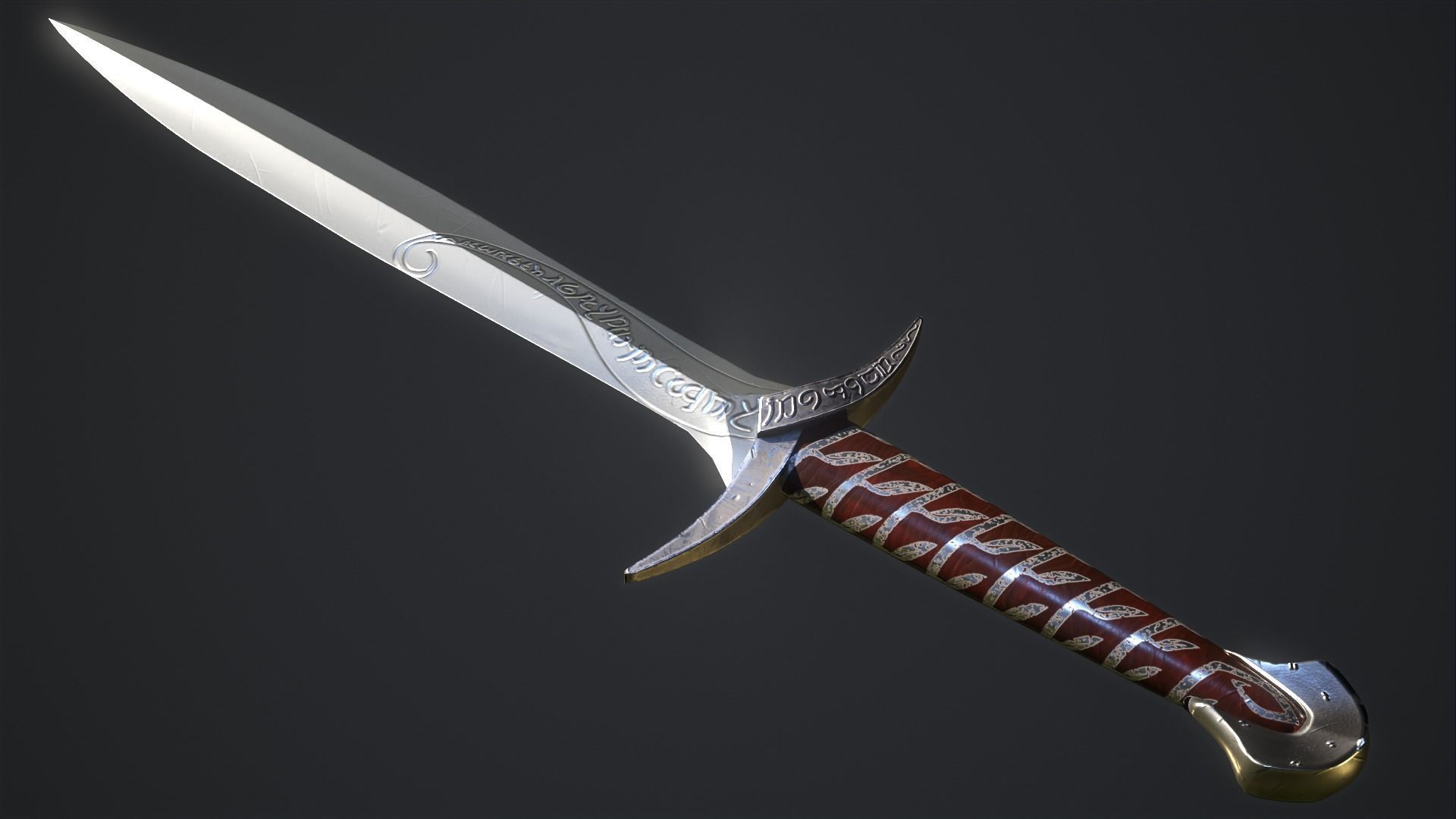 3D Printable Sting Sword From LOTR and Hobbit 3D print model_3