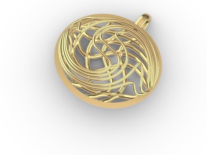 Modern jali design pendant stl files verified 3D print model