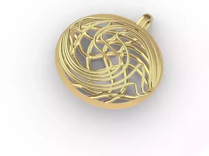 Modern jali design pendant stl files verified