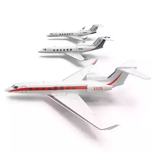 Gulfstream Business Jets Rigged Collection