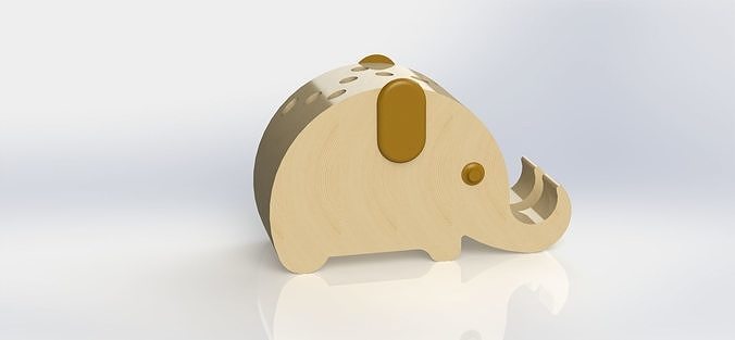 Phone table cradle Elephant Model 3D print model