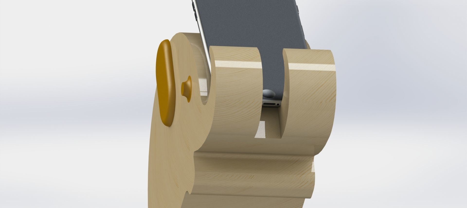 Phone table cradle Elephant Model 3D print model_4