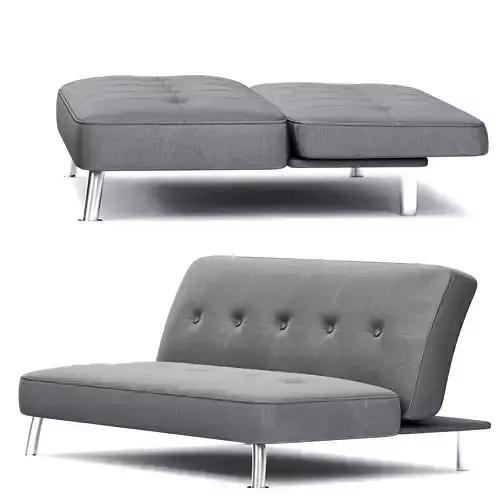 Armless Sofa 3d model