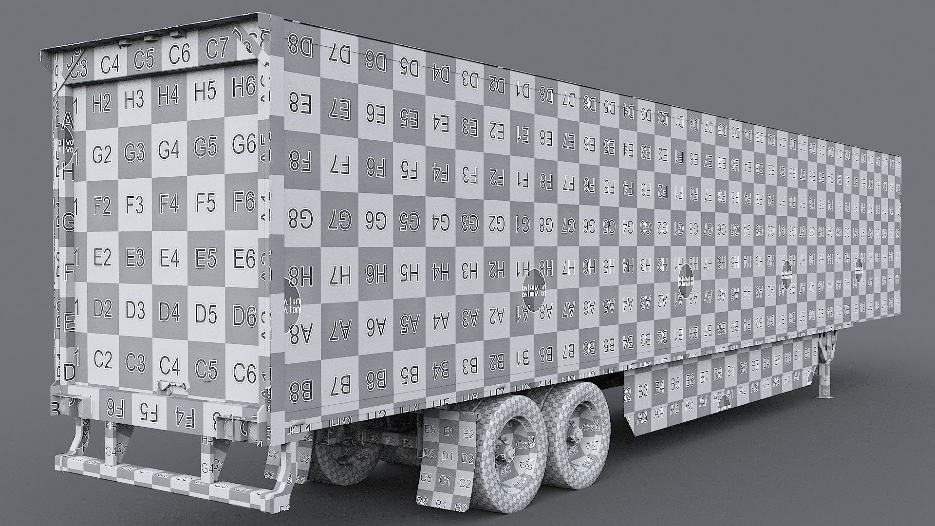 Kenworth T680 Day Cab and Refrigerator Walmart Low-poly 3D model_43
