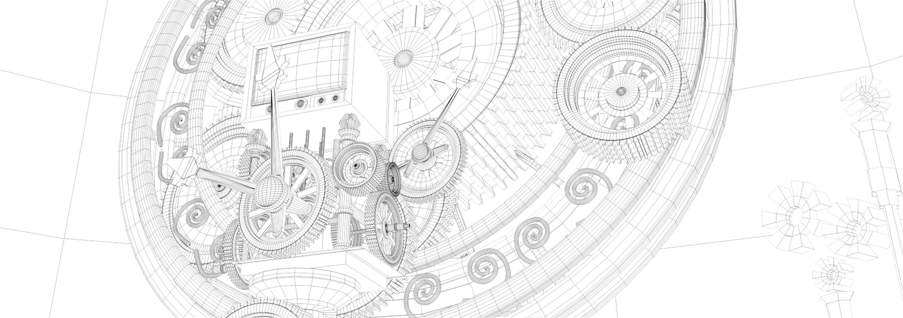 Childrens park carousel cartoon playground 3D model_8