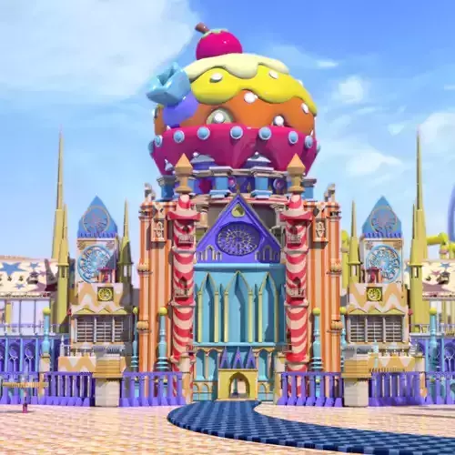Cartoon amusement park amusement park amusement park equipment 3D model