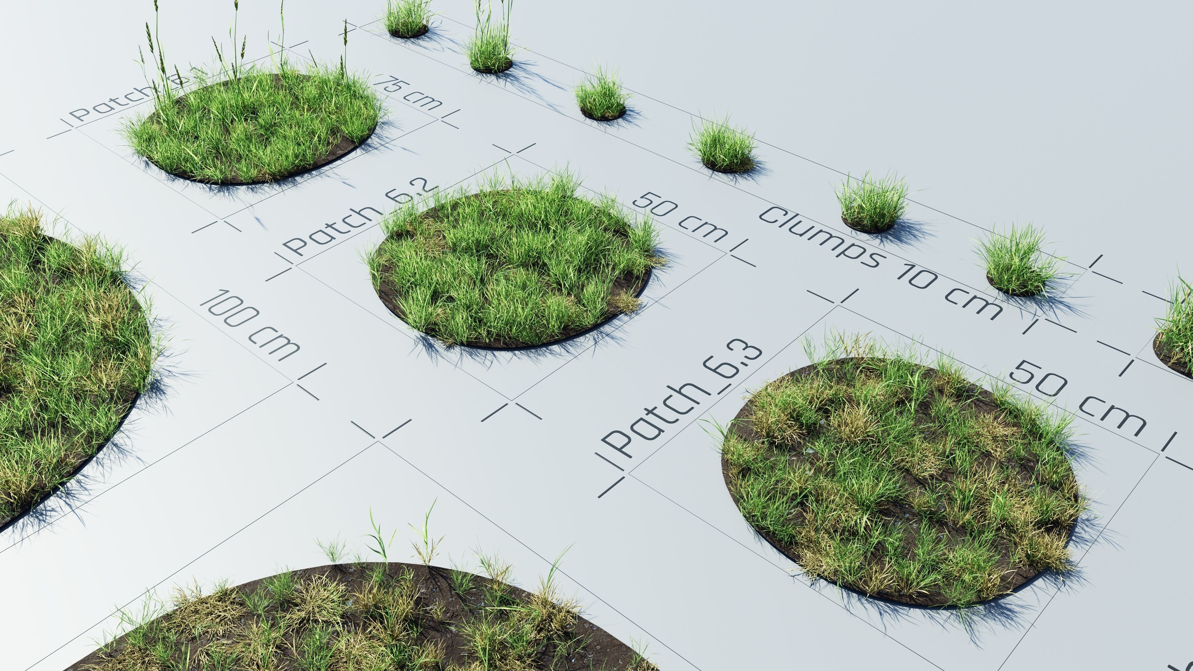 Realistic Grass Pack - CGrass v2 Low-poly 3D model_44