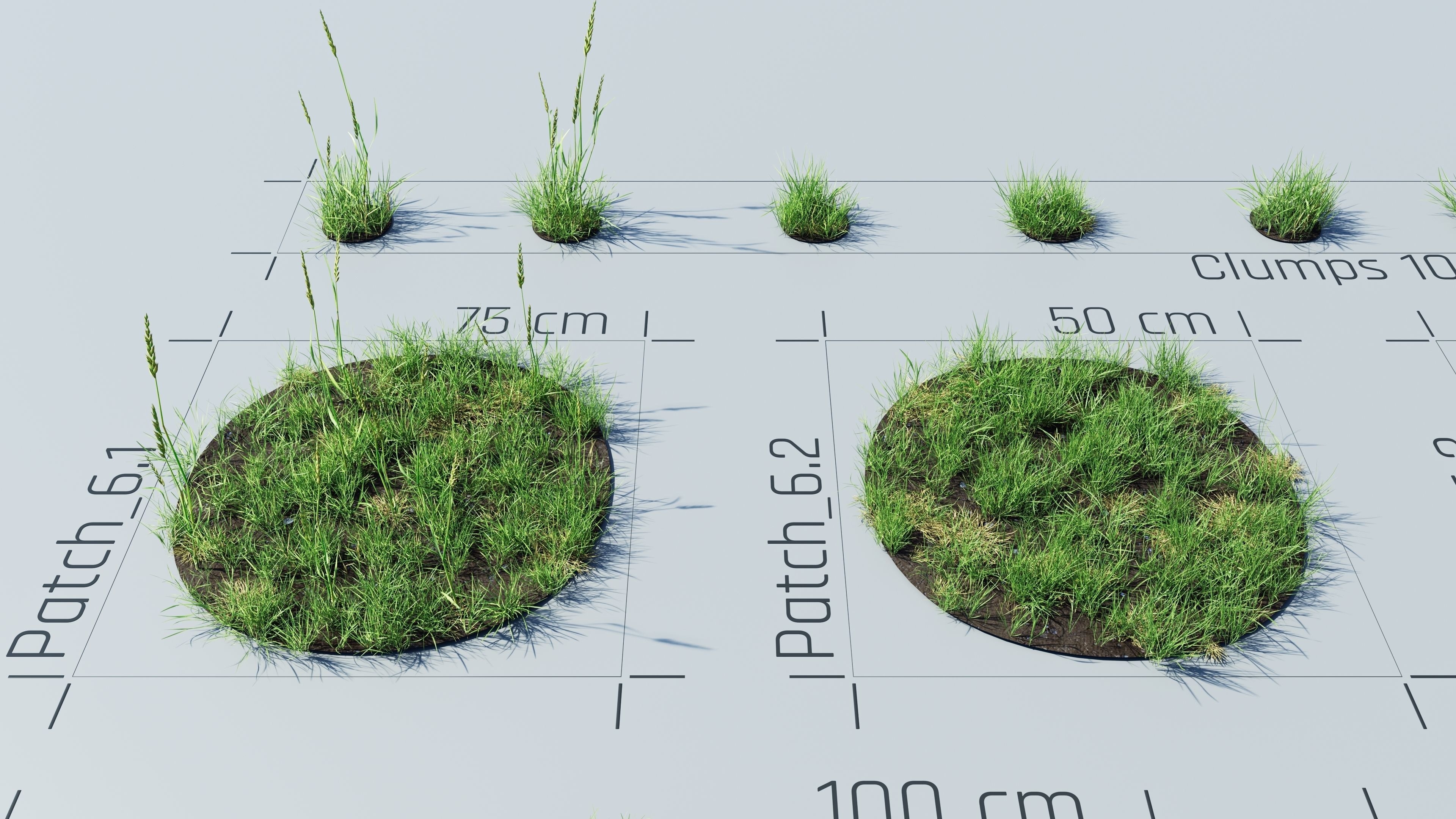 Realistic Grass Pack - CGrass v2 Low-poly 3D model_32
