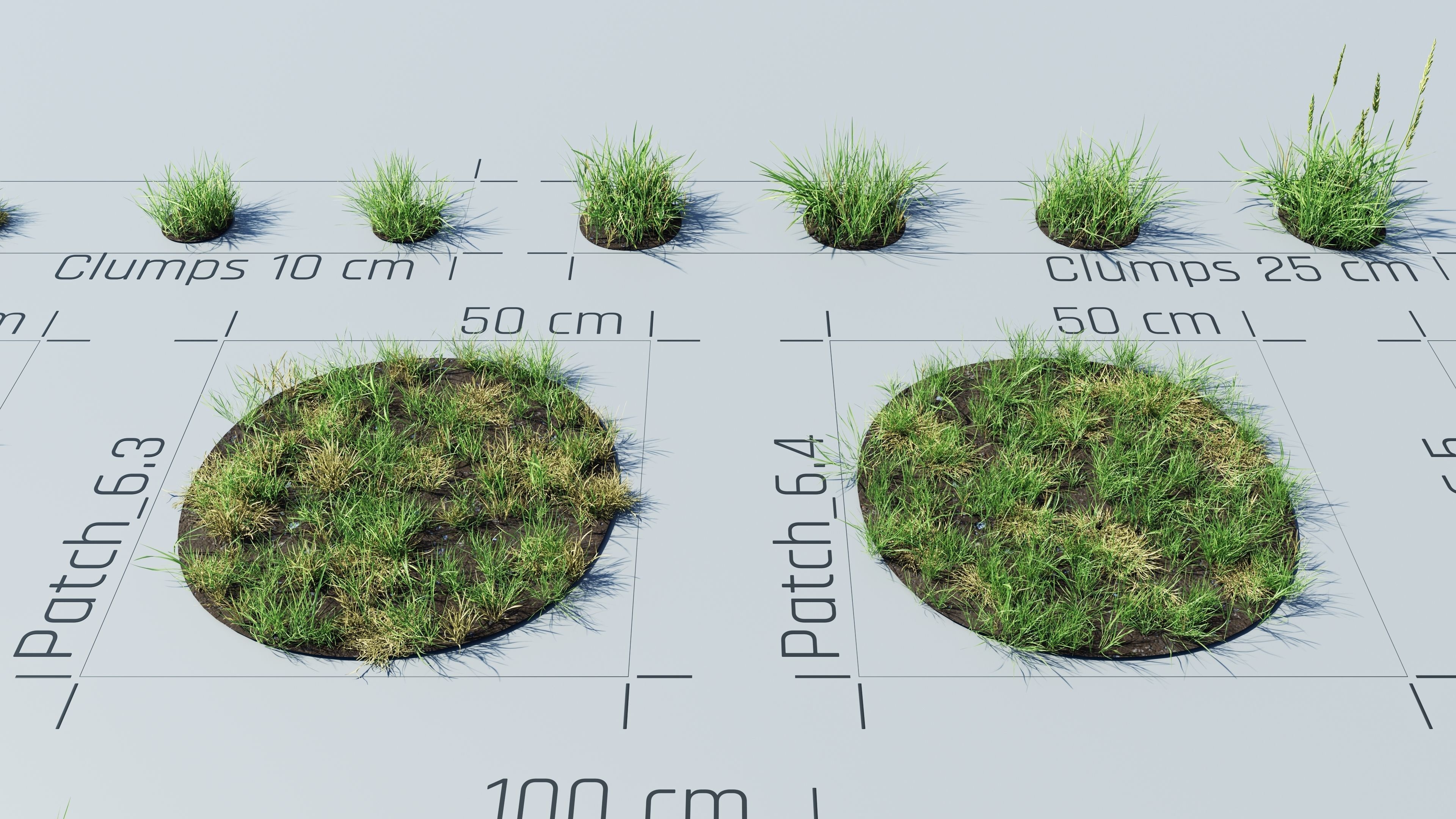 Realistic Grass Pack - CGrass v2 Low-poly 3D model_31