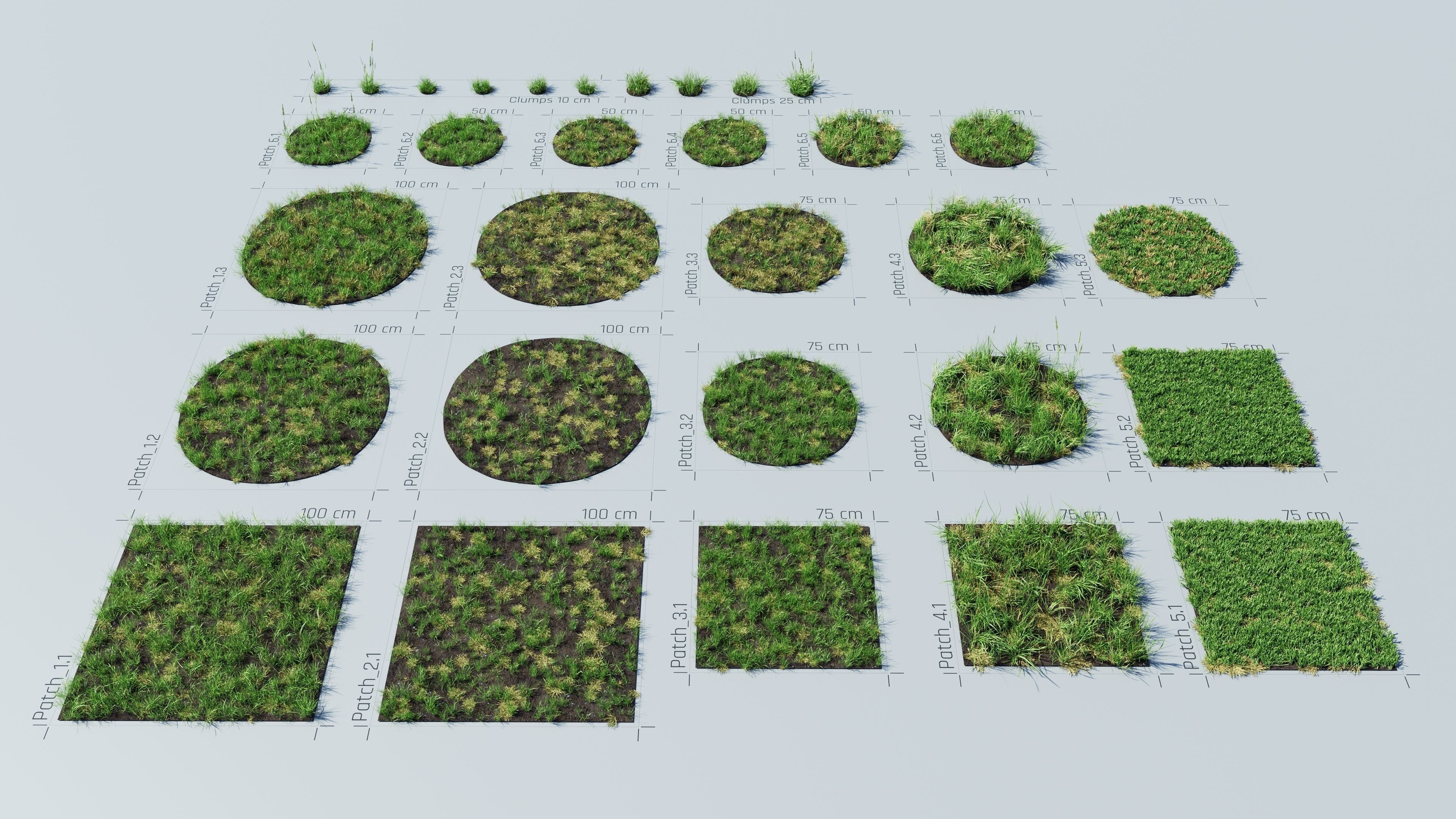 Realistic Grass Pack - CGrass v2 Low-poly 3D model_13