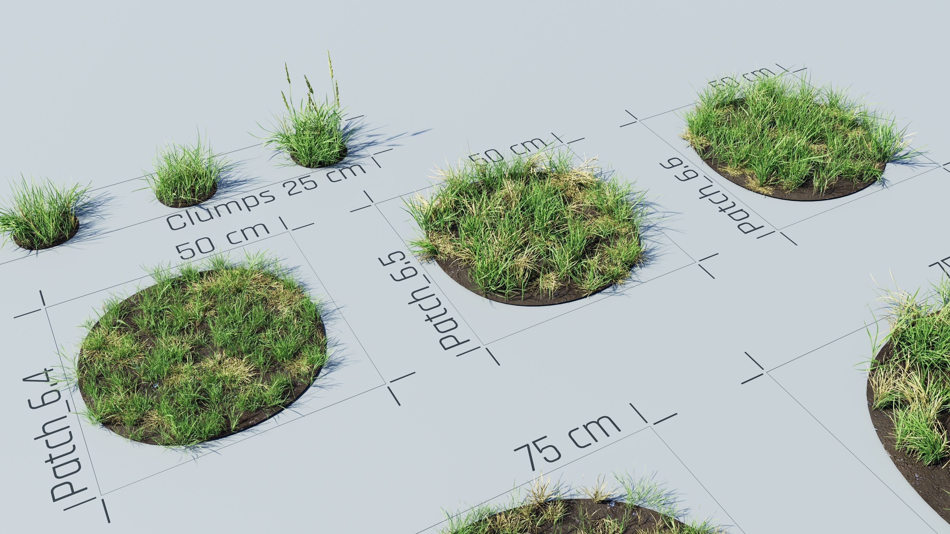 Realistic Grass Pack - CGrass v2 Low-poly 3D model_43
