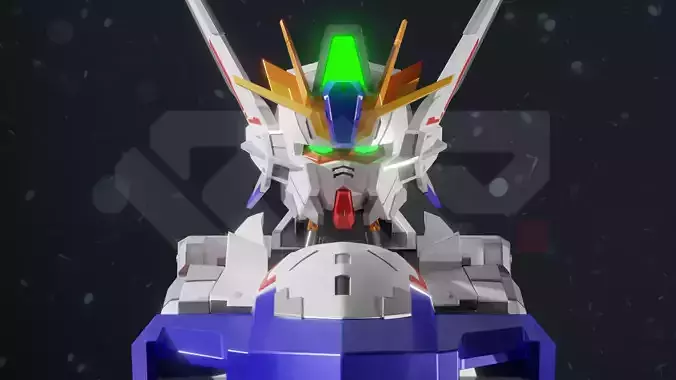 Bust Eclipse Gundam 3D print model