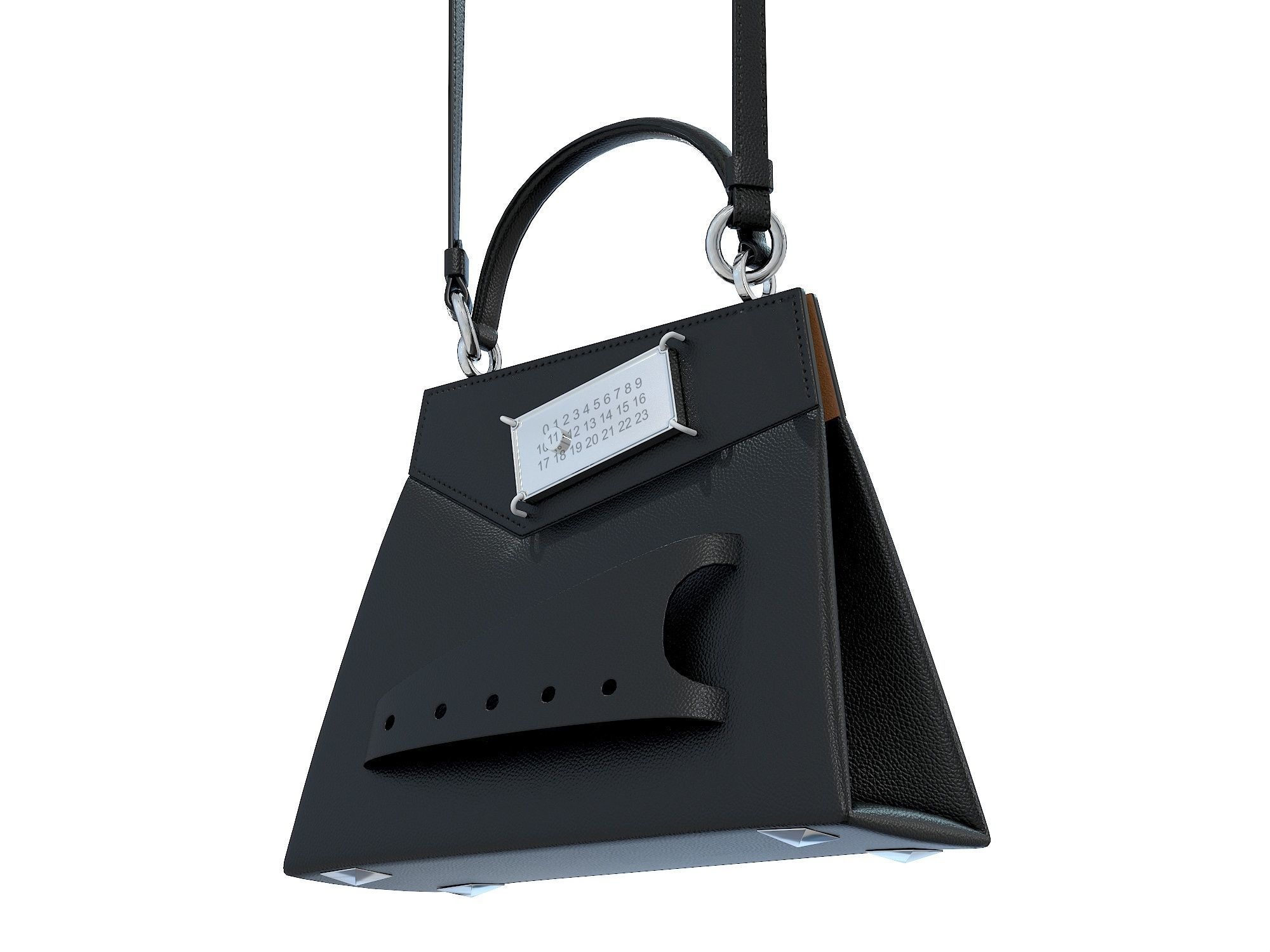 Maison Margiela Small Snatched top handle bag Low-poly 3D model_10