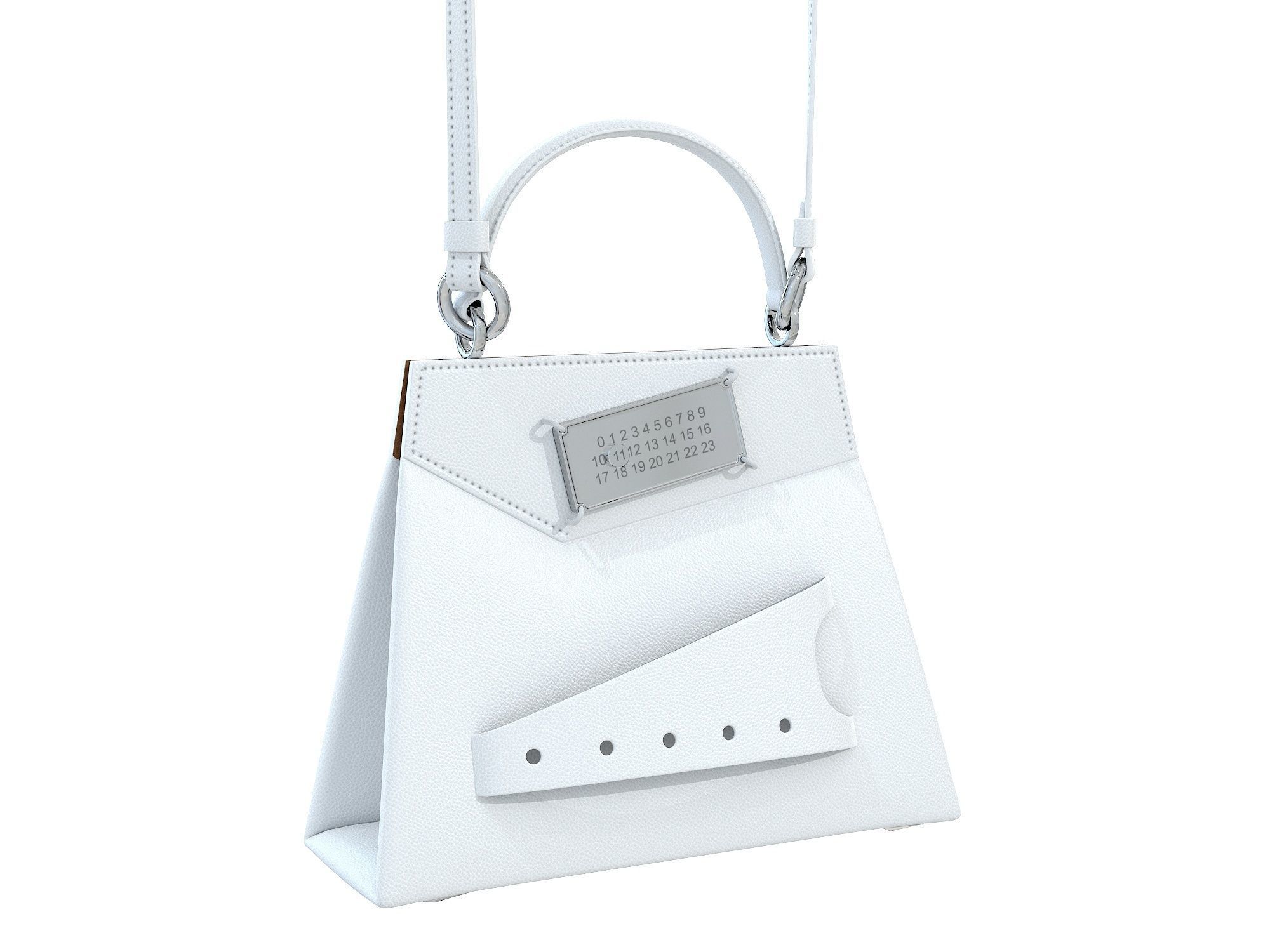 Maison Margiela Small Snatched top handle bag Low-poly 3D model_6
