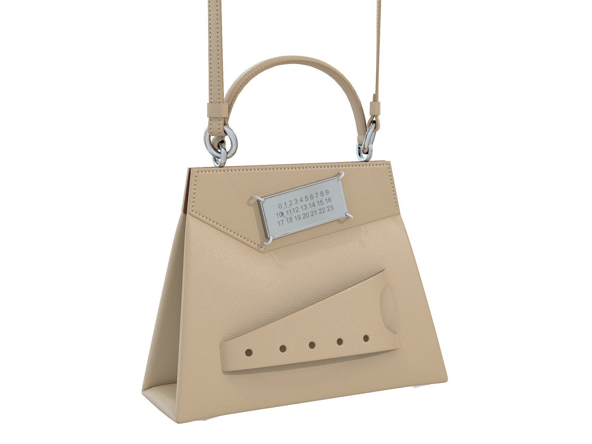Maison Margiela Small Snatched top handle bag Low-poly 3D model_5