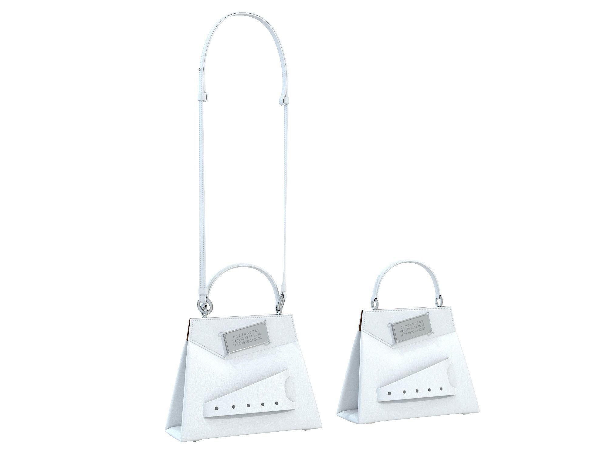 Maison Margiela Small Snatched top handle bag Low-poly 3D model_3