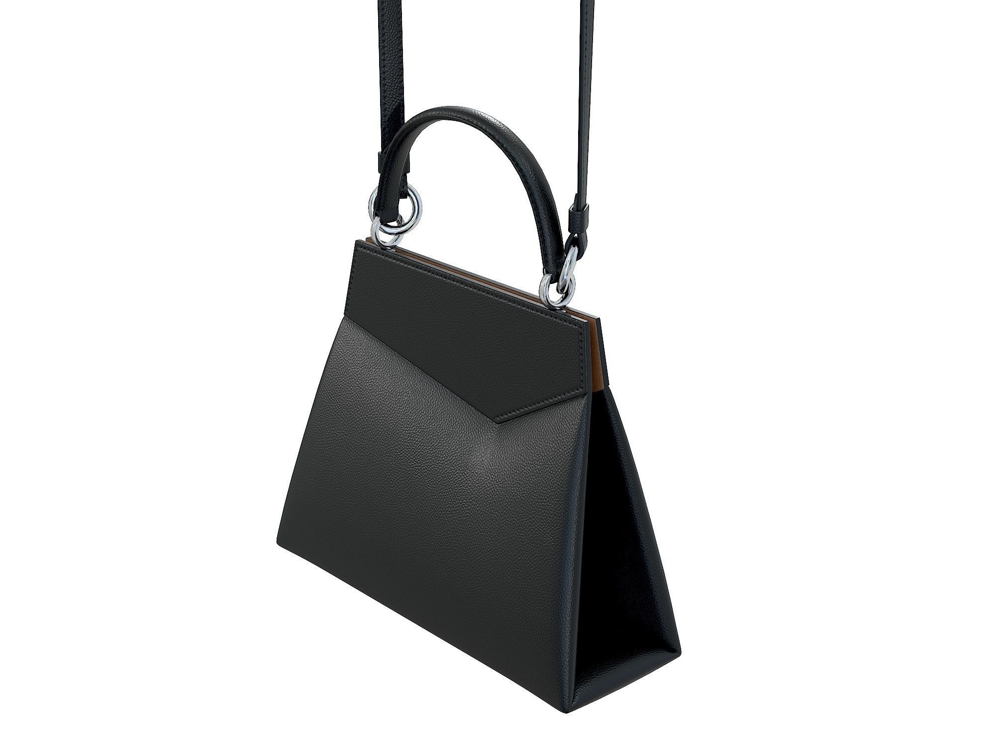 Maison Margiela Small Snatched top handle bag Low-poly 3D model_7