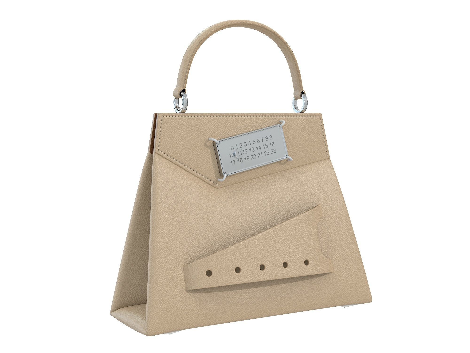 Maison Margiela Small Snatched top handle bag Low-poly 3D model_13