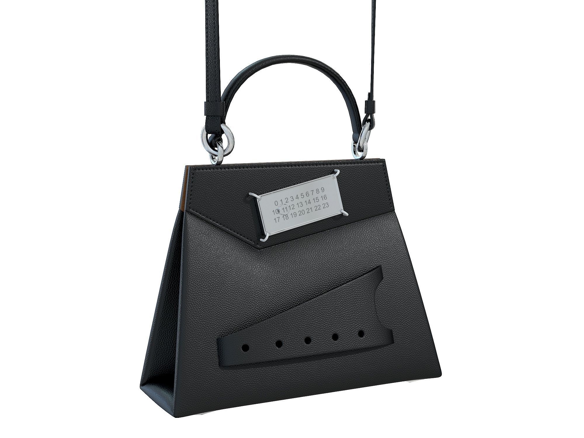 Maison Margiela Small Snatched top handle bag Low-poly 3D model_4